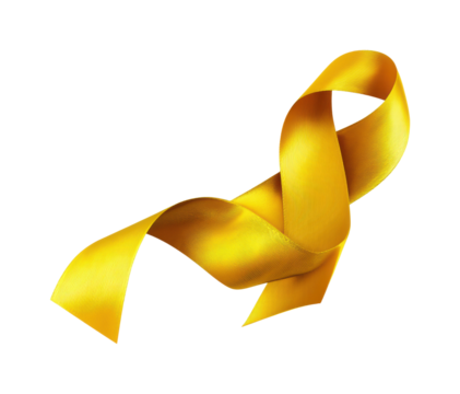 Yellow ribbon awareness campaign community event graphic design