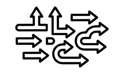 Modern vector illustration a set of hand-drawn sketch arrows in various directions and styles,  hand-drawn arrows in various styles, simplistic vector illustration arrow icon set, easily editable.