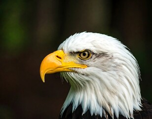 Obraz premium Close-up portrait of an eagle's head (1)