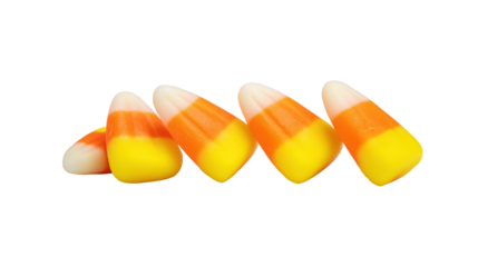 Candy corn isolated on transparent background