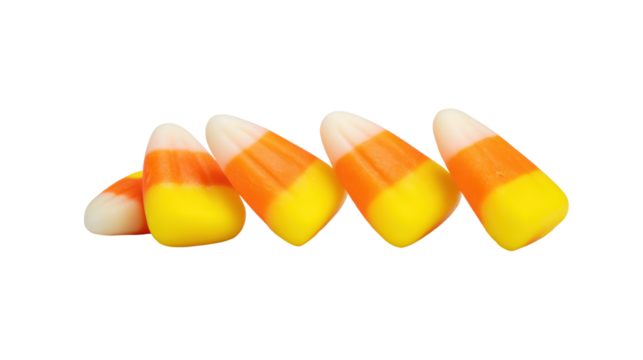 Candy corn isolated on transparent background