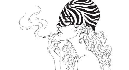 Enigmatic Zebra Mask Smoker