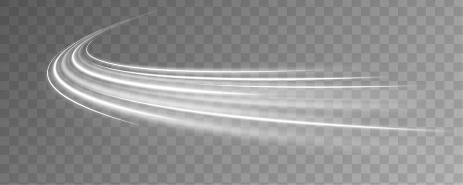 Concept of leading in business, Hi tech products, warp speed wormhole science vector design. Cyberpunk light trails in motion or light slow shutter effect.	