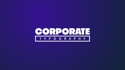 Corporate Typography