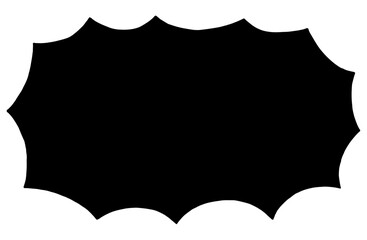 ギザギザ、パンクな手書きの吹き出し。爆発、びっくり、驚く感情を表すフレーム。叫び声、大声を表現したい時のバルーン。アイコン。