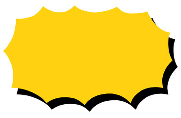 ギザギザ、パンクな手書きの吹き出し。爆発、びっくり、驚く感情を表すフレーム。叫び声、大声を表現したい時のバルーン。アイコン。