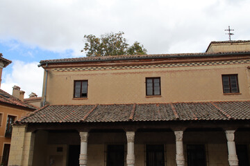 medieval church (st nicolas) in segovia in spain 