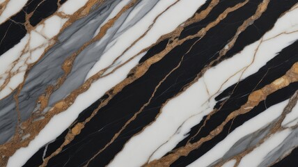 Close up of black white and grey marble with gold veins marble tile floor wallpaper background sticker full ultra hd 4k new best design download