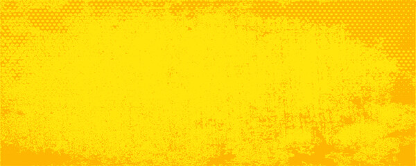 Dots halftone yellow color pattern gradient grunge texture background. Dots pop art comics sport style vector illustration