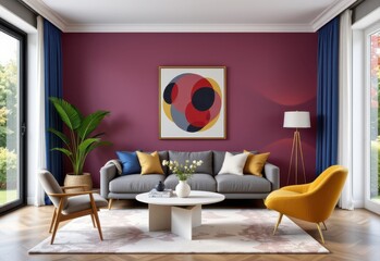 using contrast colors in modern interiors adds personality by combining unexpected color pairings that complement each other while creating bold statements within an otherwise neutral minimalist palet