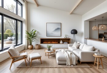 combining modern and scandinavian design incorporates sleek minimal furniture with cozy textiles and natural wood elements resulting in spaces that are both stylish and comfortably livable.