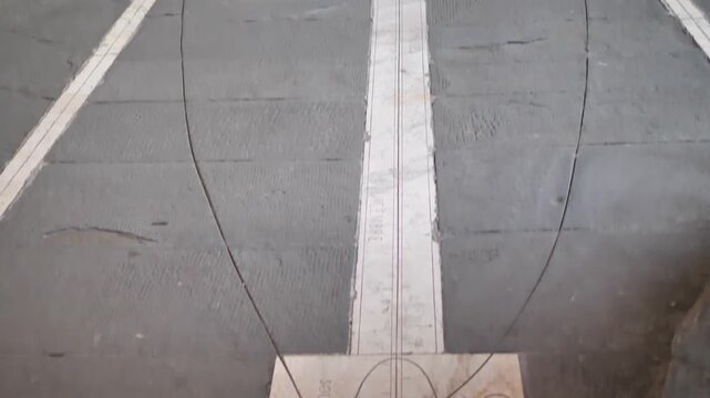 Sundial under "Palazzo della ragione" in Bergamo alta, Italy.