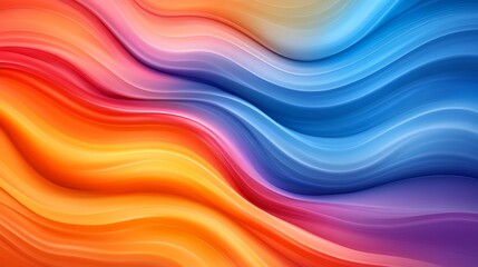 Abstract Colorful Waves Flowing Dynamically
