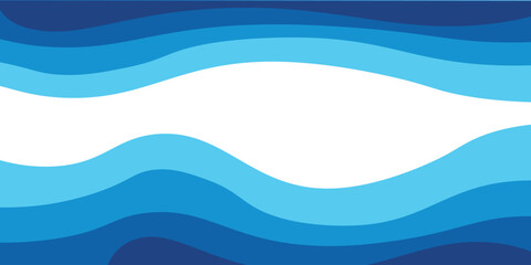 Sea waves layered vector background illustration and sea beach vector illustration.Eps.10 modern.