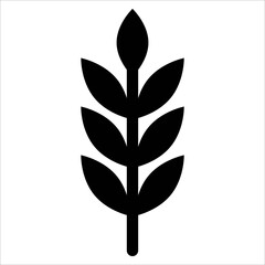 
Illustration showing a black icon of autumn attributes on a white background