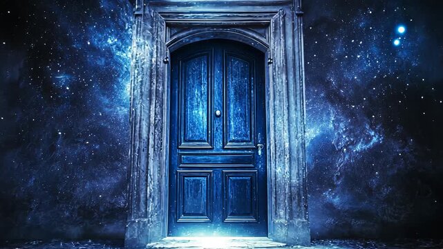 Ancient Wooden Doorway of an Abandoned Medieval Church Building