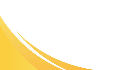 Obraz premium fluid yellow curve footer background. modern Vector Illustration