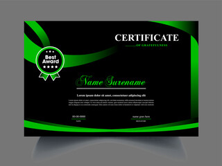 Certificate design Vector Graphics design