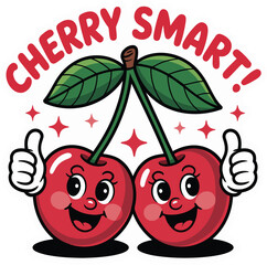 cherries with leaves