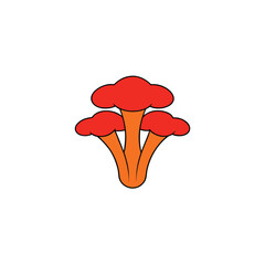 vector illustration of a mushroom