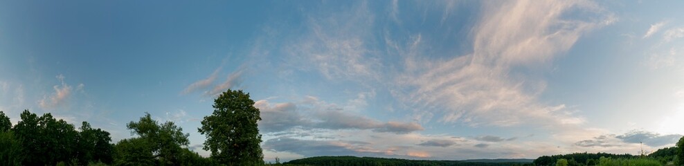 Colorful view of twilight sunrise evening sunset evening sky and beautiful clouds