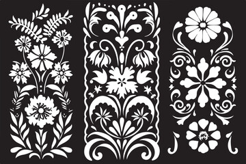 27 Ornate Floral Laser Cut Pattern Bundle