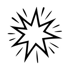 Starburst Comic Explosion Pop Art Icon