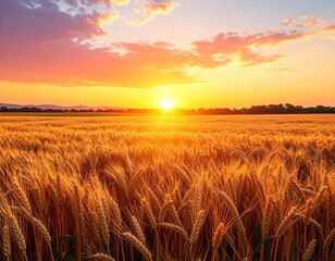 Obraz premium Golden Wheat Plains