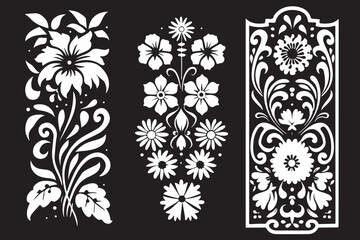 27 Ornate Floral Laser Cut Pattern Bundle