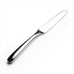 Fototapeta premium a_single_stainless_steel_table_knife
