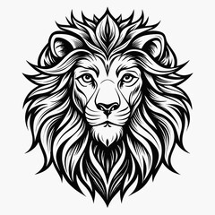 lion head vector