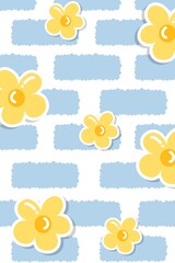 Yellow flowers background 