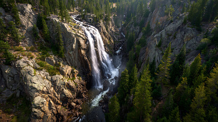 A breathtaking waterfall cascading down a rocky cliff (2)