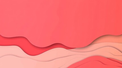 Abstract layered paper cut background in shades of pink and orange tones perfect for graphic designs