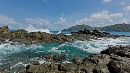 mountain lake in the winter