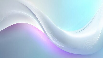 Naklejka premium Abstract flowing smooth waves with soft pastel colors and luminous glow creating a calm serene modern artistic digital background design