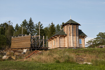 Charming and Beautiful Wooden Structure Surrounded by a Scenic and Picturesque Landscape