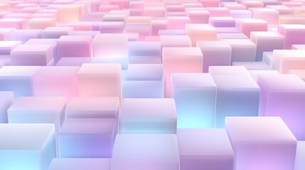 Obraz premium Abstract geometric pattern of many glowing cubes.