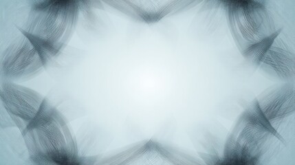 Abstract symmetrical pattern with soft flowing lines and delicate shades of blue and gray creating a calm, modern, and artistic background suitable for design and decor