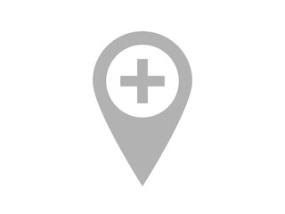 Fototapeta premium hospital map icon