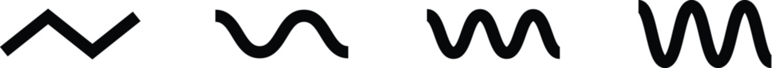 Wavy Lines Abstract Black and White Pattern Graphic Design Element for backgrounds, borders, or as a repeating pattern