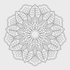 Complex Mandala Coloring Page - Intricate Complex Mandala Design for Adult Coloring - Detailed Complex Mandala Pattern with Advanced Geometric Elements