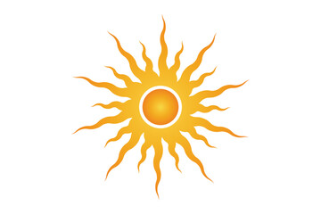 sun icon, sun vector illustration, star, sunlight icon.