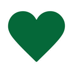 Green heart icon Victor illustration eps10