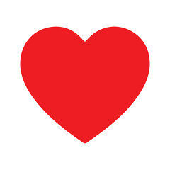 Red heart and love icon. Victor illustration eps10