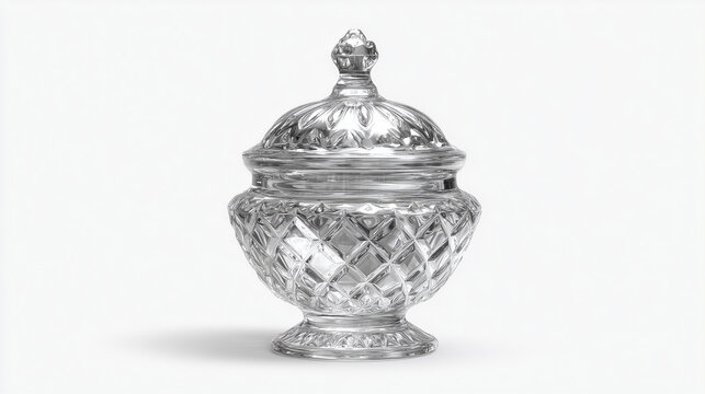 Buy crystal candy dish online elegant glass bowl with lid decorative container for sweets and treats