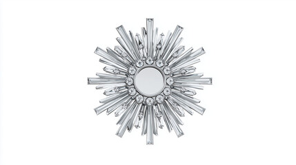 Obraz premium Glamorous starburst mirror wall decor decorative accent mirror for living room bedroom and entryway