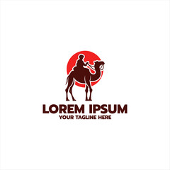 Desert Journey Logo with Camel Rider