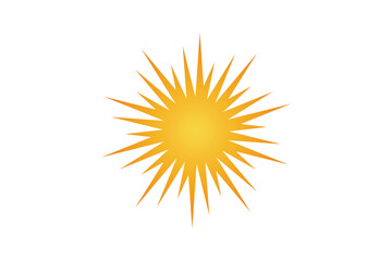sun icon, sun vector illustration, star, sunlight icon.