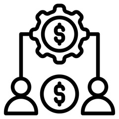 Resource allocation icon